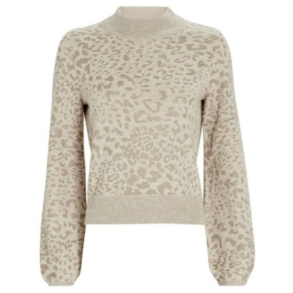 NEW Veronica Beard Alpaca Wool Leopard Print Sweater Pullover Size XS Merino - Picture 11 of 13